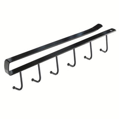 2pcs Mug Hooks Under Cabinet Storage Rack for Coffee Cups Scarves