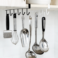 2pcs Mug Hooks Under Cabinet Storage Rack for Coffee Cups Scarves