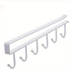 2pcs Mug Hooks Under Cabinet Storage Rack for Coffee Cups Scarves