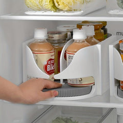 Rotatable Storage Box Refrigerator Beer Beverage Seasoning Storage Rack