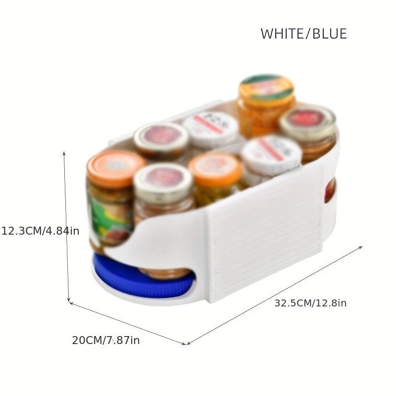 Rotatable Storage Box Refrigerator Beer Beverage Seasoning Storage Rack