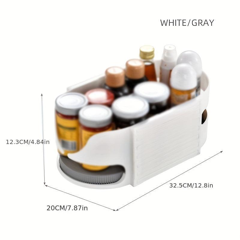 Rotatable Storage Box Refrigerator Beer Beverage Seasoning Storage Rack