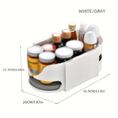 Rotatable Storage Box Refrigerator Beer Beverage Seasoning Storage Rack