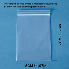 100pcs Reusable Zipper Bags Moisture-proof Waterproof Anti-fouling Dust Bag