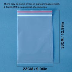 100pcs Reusable Zipper Bags Moisture-proof Waterproof Anti-fouling Dust Bag