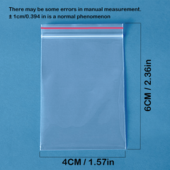 100pcs Reusable Zipper Bags Moisture-proof Waterproof Anti-fouling Dust Bag