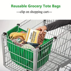 Reusable Shopping Cart Bag Foldable Non Woven Portable Tote for Daily Use