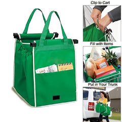 Reusable Shopping Cart Bag Foldable Non Woven Portable Tote for Daily Use