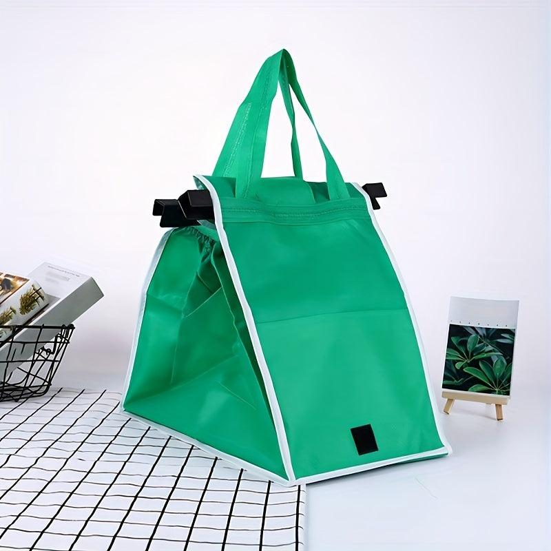 Reusable Shopping Cart Bag Foldable Non Woven Portable Tote for Daily Use