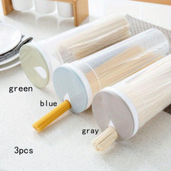3pcs Spaghetti Storage Cans Grain Snack Sealed Food Fresh Box