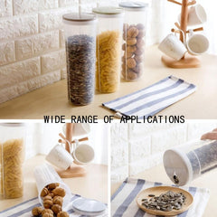 3pcs Spaghetti Storage Cans Grain Snack Sealed Food Fresh Box