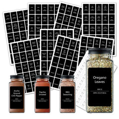 278pcs Transparent Kitchen Pantry Labels Preprinted Spice Labels For Jars