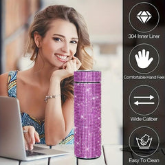 Smart Artificial Diamond Tea Cup with Filter 500ml