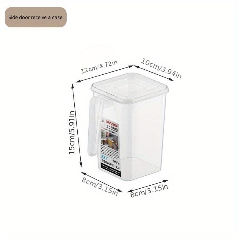 4pcs Fridge Side Storage Boxes Drawer Type Freezer Box Vegetable Egg Box
