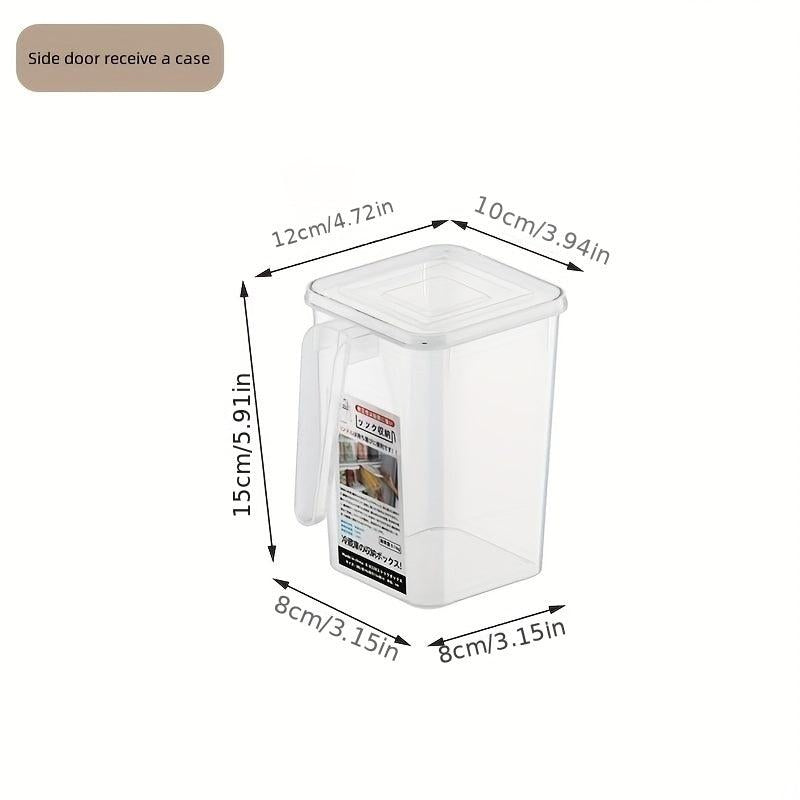 4pcs Fridge Side Storage Boxes Drawer Type Freezer Box Vegetable Egg Box