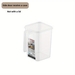 4pcs Fridge Side Storage Boxes Drawer Type Freezer Box Vegetable Egg Box