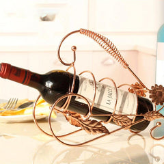 Stylish Iron Tabletop Wine Rack for Easy Access and Home Decor