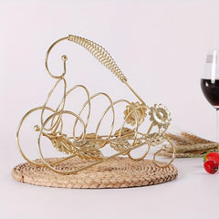 Stylish Iron Tabletop Wine Rack for Easy Access and Home Decor