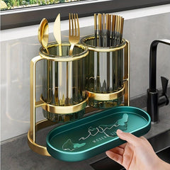 Wall Mounted Chopsticks Rack for Kitchen Utensils Organization