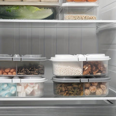 Transparent Crisper Box for Fruits & Veggies with Sealed Lid