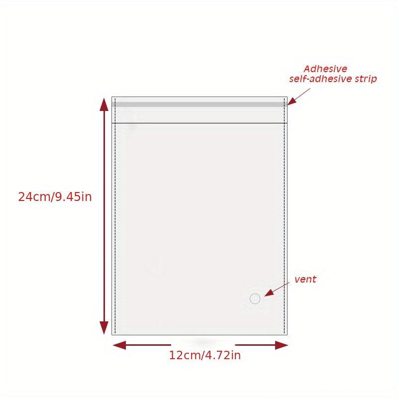 100pcs OPP Transparent Self Sealing Bags Packaging