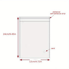 100pcs OPP Transparent Self Sealing Bags Packaging