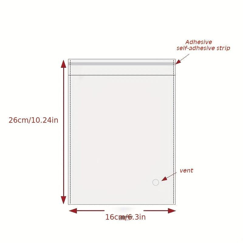 100pcs OPP Transparent Self Sealing Bags Packaging