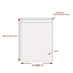 100pcs OPP Transparent Self Sealing Bags Packaging