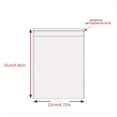 100pcs OPP Transparent Self Sealing Bags Packaging