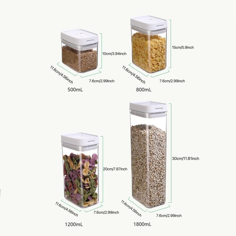 1pc Food Storage Box Sealed Food Preservation Plastic Container