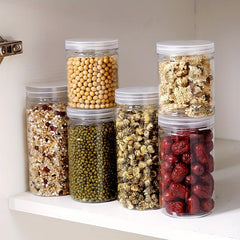 1pc Food Sealed Jar Plastic Bottle Biscuit Packaging Box Large Storage