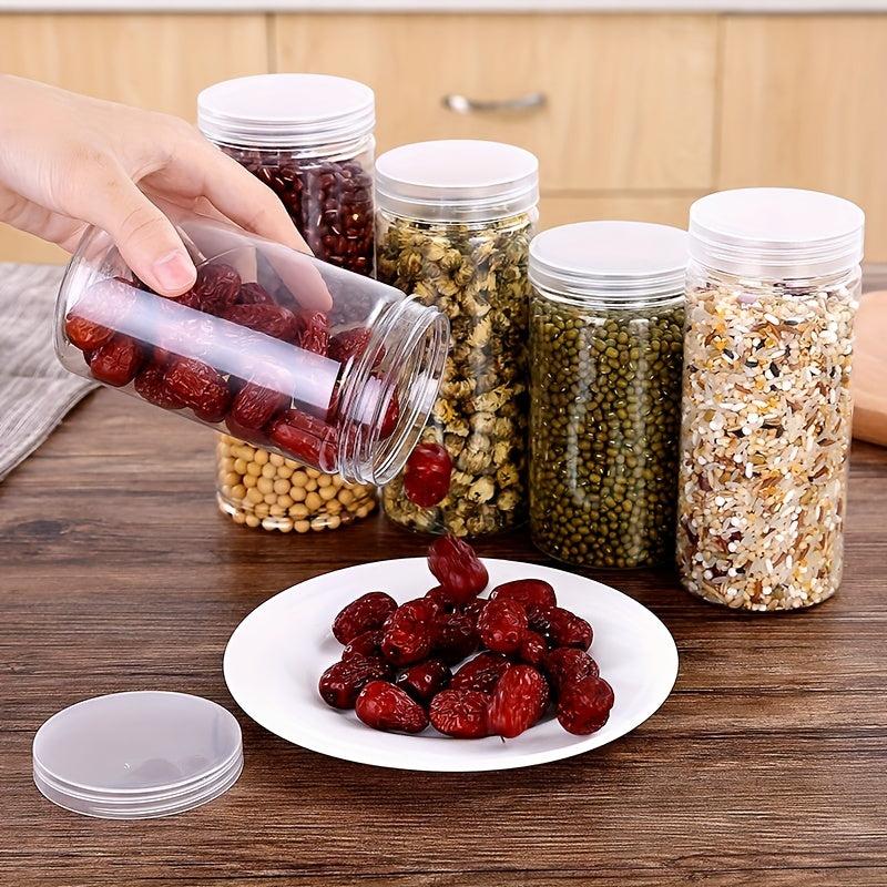 1pc Food Sealed Jar Plastic Bottle Biscuit Packaging Box Large Storage