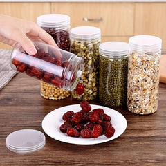 1pc Food Sealed Jar Plastic Bottle Biscuit Packaging Box Large Storage