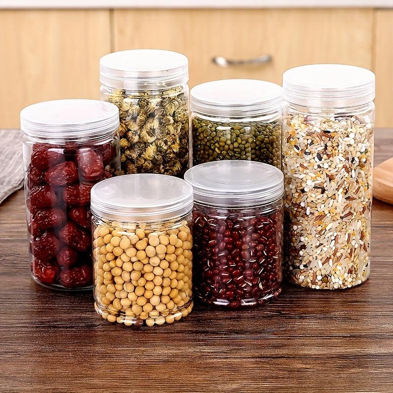 1pc Food Sealed Jar Plastic Bottle Biscuit Packaging Box Large Storage