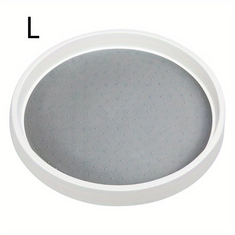 4pcs Non Slip Round Turntable Kitchen Storage Tray