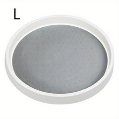 4pcs Non Slip Round Turntable Kitchen Storage Tray