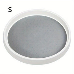 4pcs Non Slip Round Turntable Kitchen Storage Tray