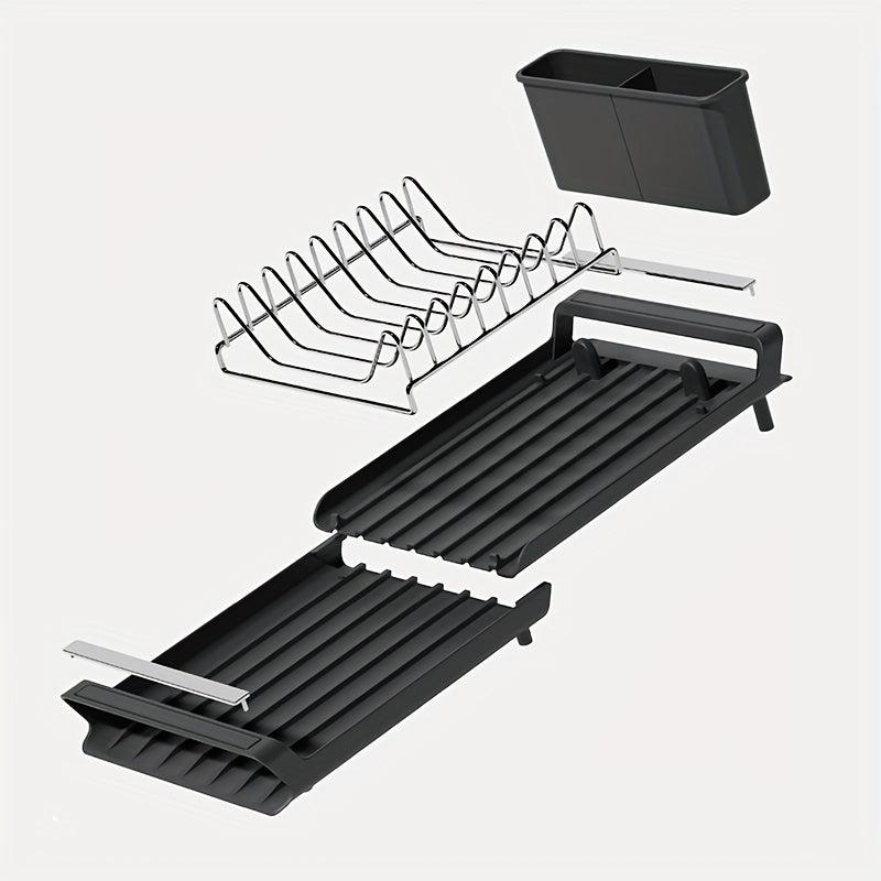 Expandable Utensil Drying Rack Compact Kitchen Holder