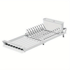 Expandable Utensil Drying Rack Compact Kitchen Holder