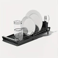 Expandable Utensil Drying Rack Compact Kitchen Holder