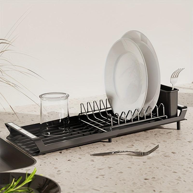 Expandable Utensil Drying Rack Compact Kitchen Holder