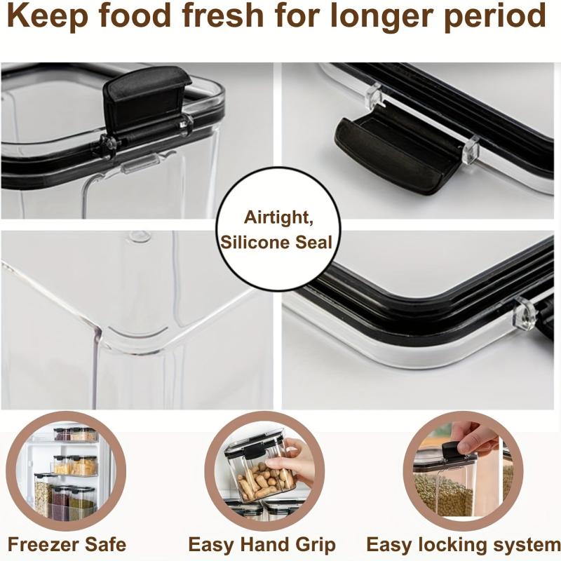 12pcs Food Storage Container Candy Jars With Lids Biscuit Tea Can