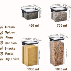 12pcs Food Storage Container Candy Jars With Lids Biscuit Tea Can