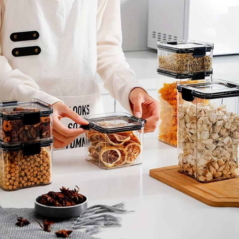 12pcs Food Storage Container Candy Jars With Lids Biscuit Tea Can