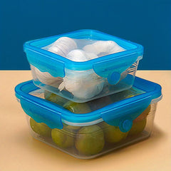 Leakproof PP Box with Elastic Lid for Storage - Refrigerator & Microwave Safe