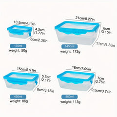 Leakproof PP Box with Elastic Lid for Storage - Refrigerator & Microwave Safe