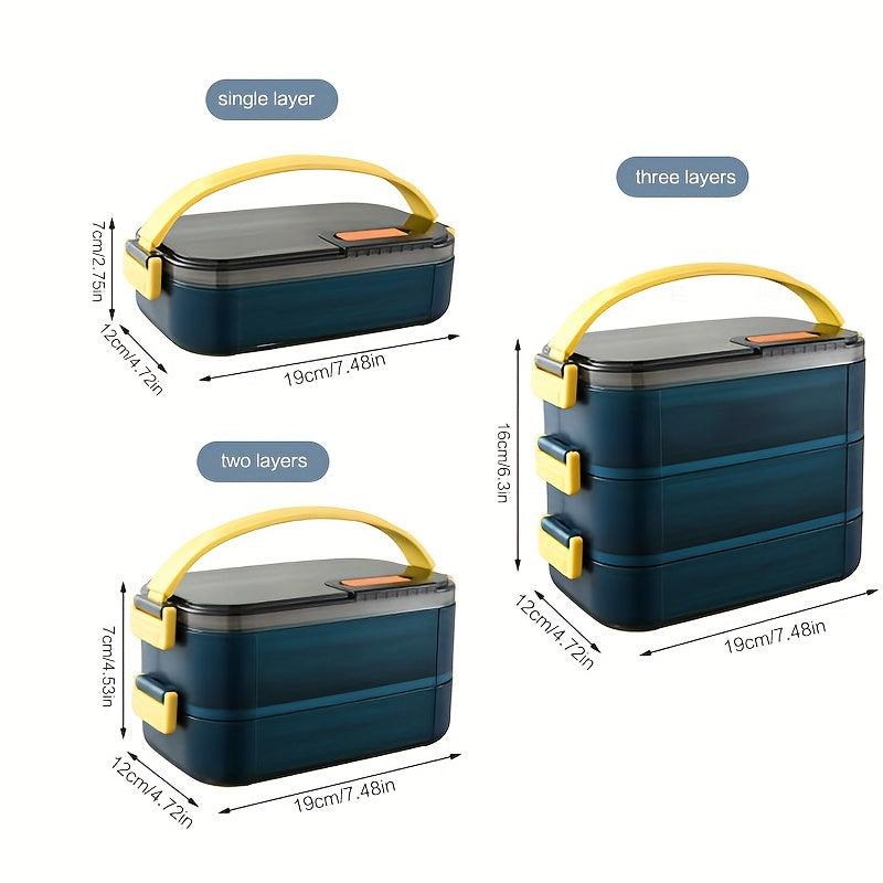 Stainless Steel Insulated Bento Box Lunch Container Leakproof Salad Stackable