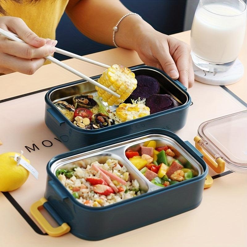 Stainless Steel Insulated Bento Box Lunch Container Leakproof Salad Stackable