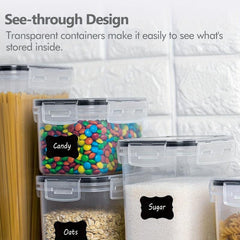 Kitchen Refrigerator Crisper Microwave Safe 8pcs Set Lunch Box