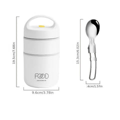 3pcs Insulated Mini Soup Cup Set with Spoon and Bag
